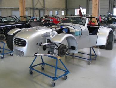 Donkervoort D8E in fase di allestimento in fabbrica