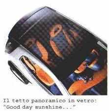 Tetto panoramico in vetro