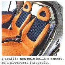 Sedili belli comodi e sicuri.
